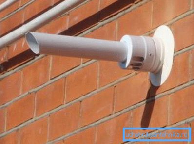 The channel for removal of combustion products and air for the boiler with a closed combustion chamber The channel for removal of combustion products and air for the boiler with a closed combustion chamber