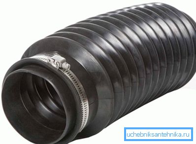 Sewer corrugated coupling for connecting the system to the toilet or to create smooth transitions Sewer corrugated coupling for connecting the system to the toilet or to create smooth transitions