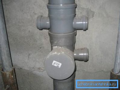 Plastic sewer line Plastic sewer line