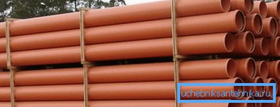 PVC sewer external pipes today lead the market in the segment of similar products.