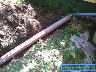 Sewage pipes for cesspit Sewage pipes for cesspit
