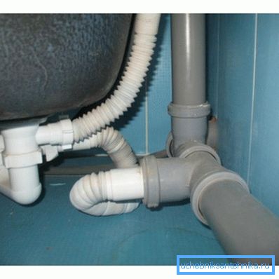 Sewer pipes in the apartment Sewer pipes in the apartment