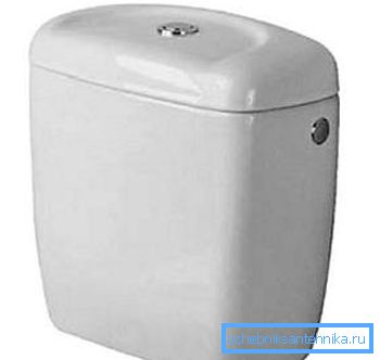 Ceramic flush toilet tank