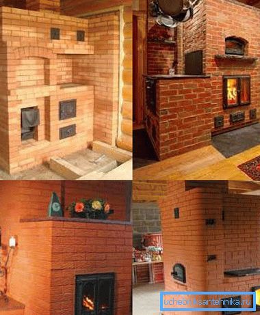 Brick stoves for heating a country house Brick stoves for heating a country house