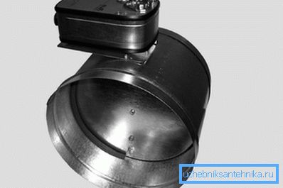 Motorized non-return valve - for natural ventilation this may be the only option. Motorized non-return valve - for natural ventilation this may be the only option.