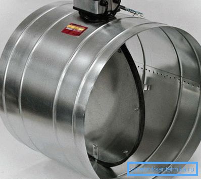 Motorized valve for metal ventilation Motorized valve for metal ventilation