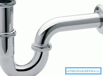 Classic water valve for the sewer in the form of a knee Classic water valve for the sewer in the form of a knee