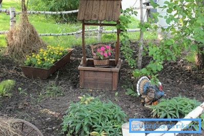 The well should be installed in a remote place so that it stands apart, as in the photo The well should be installed in a remote place so that it stands apart, as in the photo