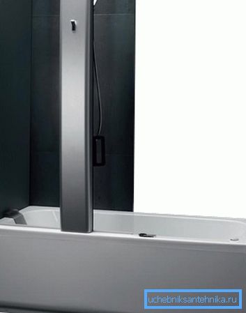 Combined shower 180 by 80 combines a bath and shower in one design