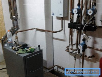 Combined boiler room - firewood-gas Combined boiler room - firewood-gas