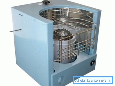 Compact household stove with a hob.