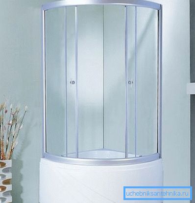 Compact shower cabins with a high pallet 70h70 cm Compact shower cabins with a high pallet 70h70 cm