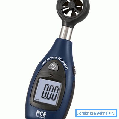 Compact anemometer for residential use Compact anemometer for residential use