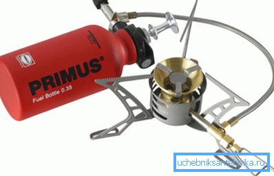 Compact multi-fuel camping stove.