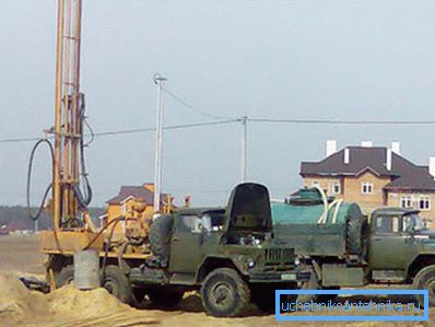 A set of equipment for drilling artesian wells. A photo A set of equipment for drilling artesian wells. A photo
