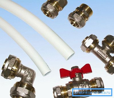 Compression fittings for metal pipe Compression fittings for metal pipe