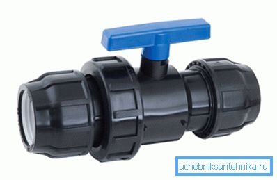 Compression ball valve 32 HDPE Compression ball valve 32 HDPE