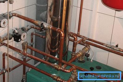 Condensate on gas boiler tubes