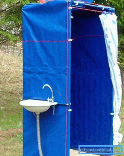 Tarpaulin construction. Tarpaulin construction.