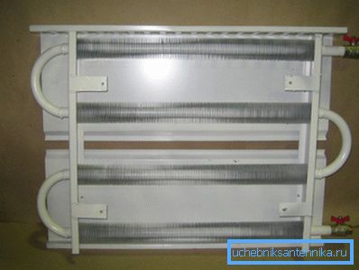 The design of a water convector heating The design of a water convector heating