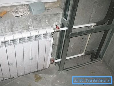 A box as an option for masking pipes A box as an option for masking pipes