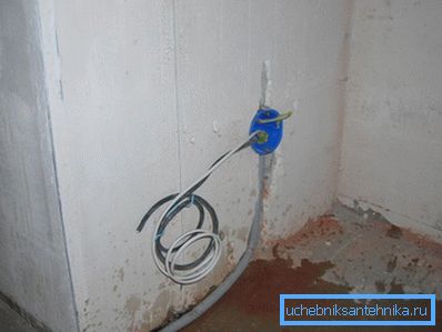 Box in a plastered brick wall. Box in a plastered brick wall.