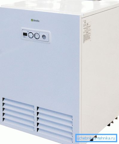 Boiler floor installation.