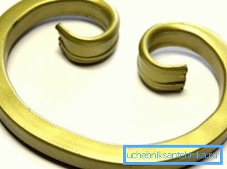 Forging from a profile pipe. The element of the decorative grid Forging from a profile pipe. The element of the decorative grid