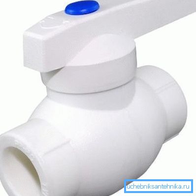 The crane from polypropylene - the excellent decision for the majority of types of communications The crane from polypropylene - the excellent decision for the majority of types of communications