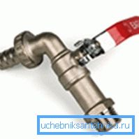 Tap with hose nozzle on one of the pipes Tap with hose nozzle on one of the pipes