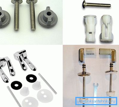 Fixture to the toilet seat can be very different Fixture to the toilet seat can be very different