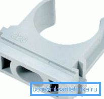 Fastening - clip for polymeric and metal-plastic pipelines. Fastening - clip for polymeric and metal-plastic pipelines.