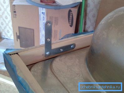 Fastening with slats. Fastening with slats.