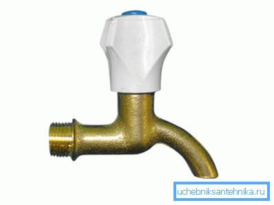 Brass tap.