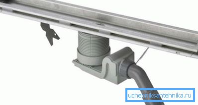Linear shower gangway Linear shower gangway