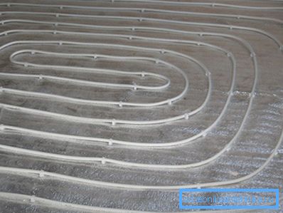 Spiral heating line