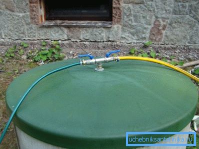 Amateur photo of a plastic roof with a hole for the installation of a water hose Amateur photo of a plastic roof with a hole for the installation of a water hose