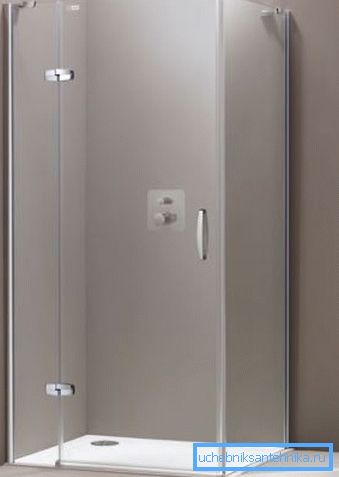 Amateur photo of the simplest system of this type mounted on the shower cabin Amateur photo of the simplest system of this type mounted on the shower cabin