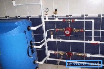 Amateur photo of a typical boiler attached to the system