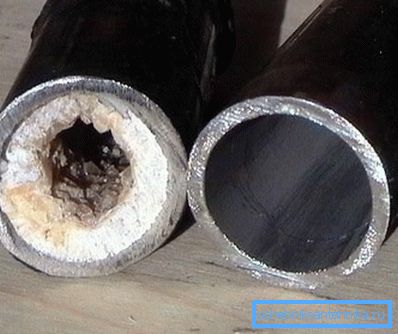 Amateur photo clogging formed in the pipe over time Amateur photo clogging formed in the pipe over time