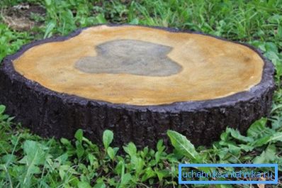 The hatch for a well from the stone decorated under a tree