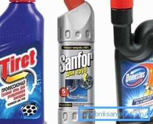 Small part of the household chemical arsenal