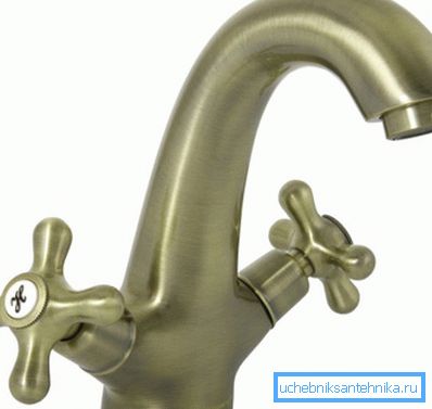 Manzzaro Sempre - basin mixer tap - antique bronze Manzzaro Sempre - basin mixer tap - antique bronze