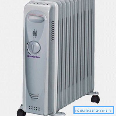 Oil cooler on 7 sections YL-A06-F-7 with fan