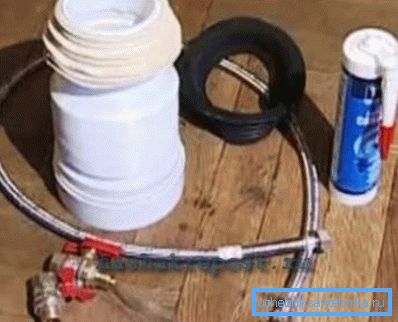 Materials needed to connect the toilet to the engineering networks at home Materials needed to connect the toilet to the engineering networks at home