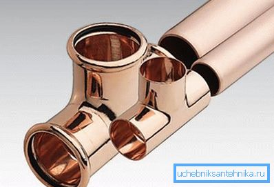 Copper fittings and pipes