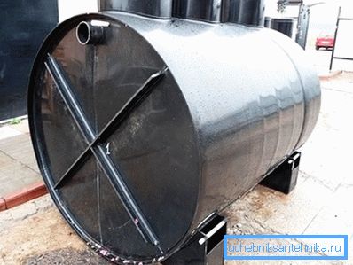 Metal septic tank