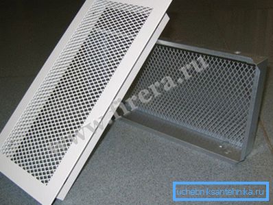Metal perforated shelf for radiator. Metal perforated shelf for radiator.