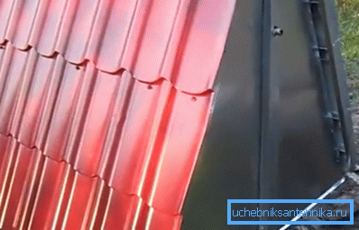 Metal tip on the well