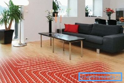 Metal wiring warm floor.